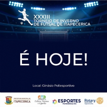 XXXIII Torneio de Inverno de Futsal de Itapecerica começa hoje