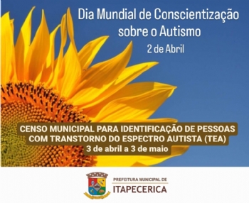 Prefeitura realiza censo para identificação de pessoas com transtorno do espectro autista